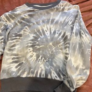 Tie die mesh workout shirt